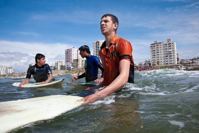 Gaza, waiting for the perfect wave