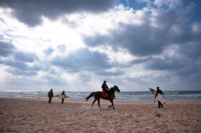 Gaza, Al Sheikh Ejlien Beach, the surfers' beach