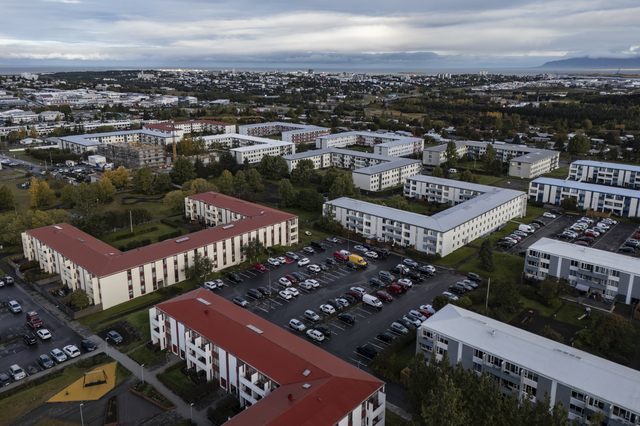 Reykjavik (Iceland), a view of the working-class neighbourhood of Bakkar, to the east of the historic centre. Built between the late 1960s and the 1970s, Bakkar is one of Reykjavík’s lowest-income working-class neighbourhoods, home to immigrant families as well.