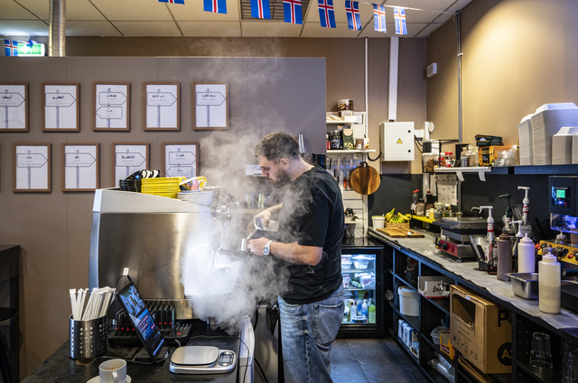 Keflavik (Iceland): Diaa Atatreh, a 29-year-old Palestinian, is making a cappuccino in the café he opened three years ago, the Lava Sweet & Café. Born in Jenin and a former interior designer, he came to Iceland on the advice of a friend: “It’s a safe place and I was granted a residence permit very quickly.”